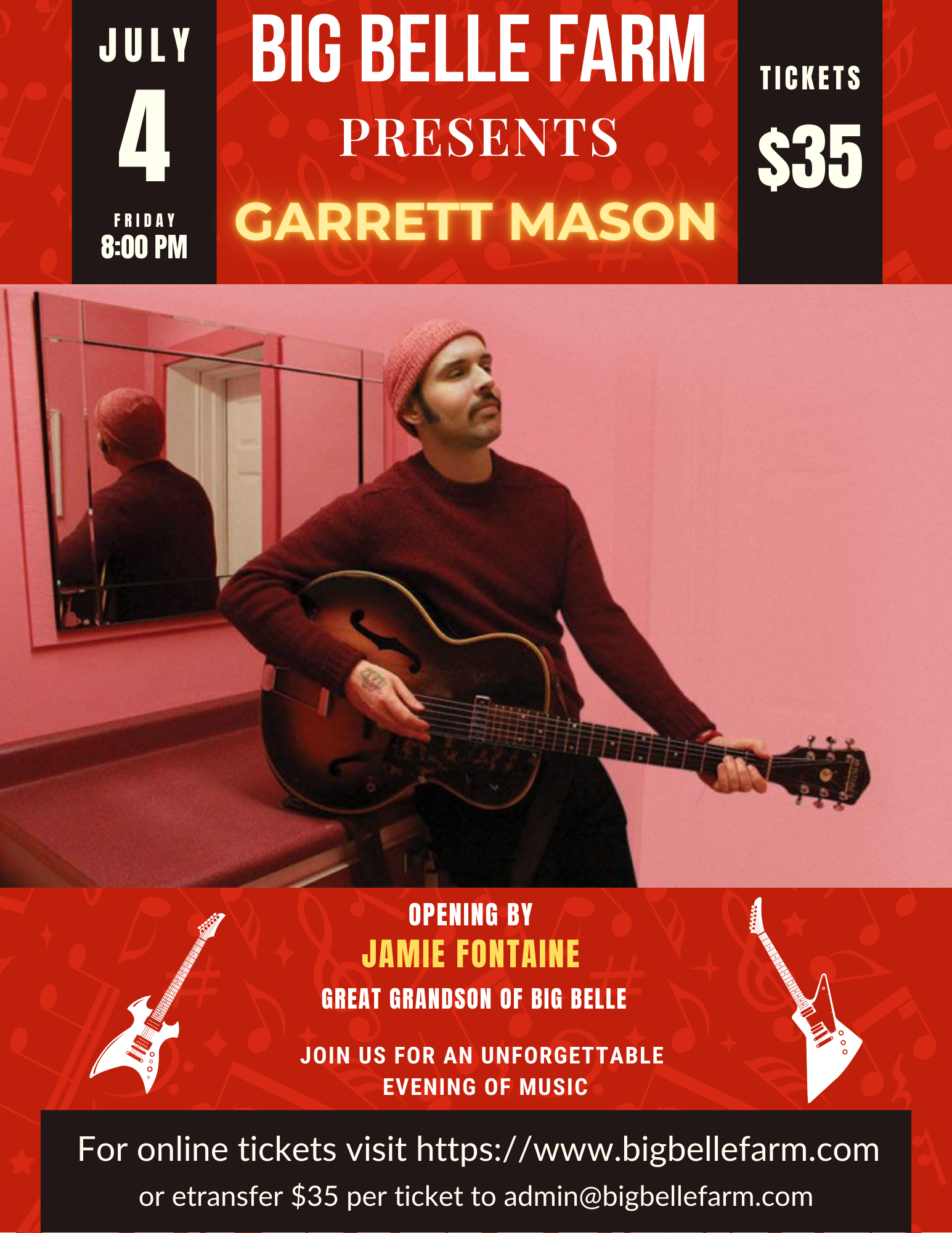 Barn Concert featuring Garrett Mason with Jamie Fontaine opening